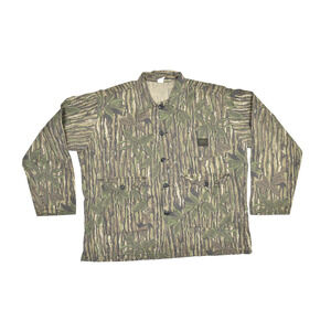 Vintage Liberty Mens 2X Mossy Oak Treestand Camo Hunting Jacket Size 2XL USA